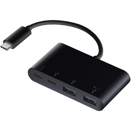 エレコム(ELECOM) U3HC-A424P10BK(ブラック) USB Type-Cコネクタ搭載
