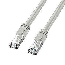 サンワサプライ KB-T6POE-30(ライトグレー) PoE対応 CAT6 LANケーブル