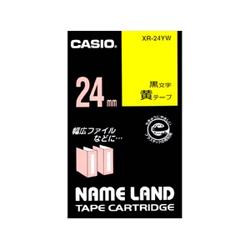 CASIO(カシオ) XR-24YW ネームランド スタンダードテープ 黄/黒文字 24mm