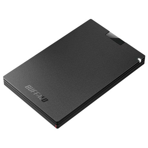 バッファロー(BUFFALO) SSD-PG1.0U3-BC(ブラック) USB 3.2(Gen 1)対応 ...