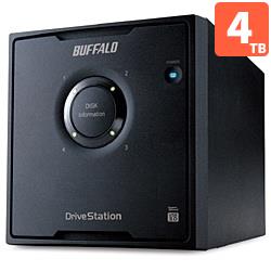 バッファロー(BUFFALO) HD-QL4TU3/R5J 外付HDD 4TB USB3.0接続 RAID ...