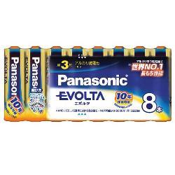 パナソニック(Panasonic) LR6EJ/8SW エボルタ アルカリ乾電池 単3形 8