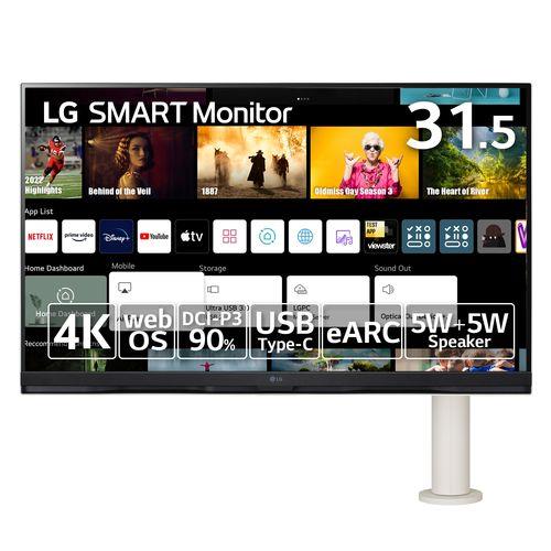 LGエレクトロニクス(LG) 32SQ780S-W LG SMART Monitor 31.5型 4KwebOS