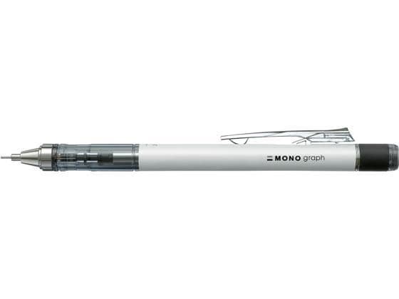 トンボ鉛筆 シャープペンシルモノグラフ ネオン 0.5mm ホワイト[代引不可]【仕入先直送品Ａ】