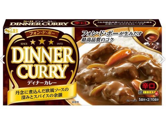 エスビー食品 ディナーカレー辛口 194g[代引不可]【仕入先直送品Ａ】