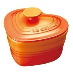 ル・クルーゼ(LE CREUSET) ラムカンダムール フタ付 オレンジ ハート型の耐熱容器 オーブン対応・食洗機対応 LE CREUSET