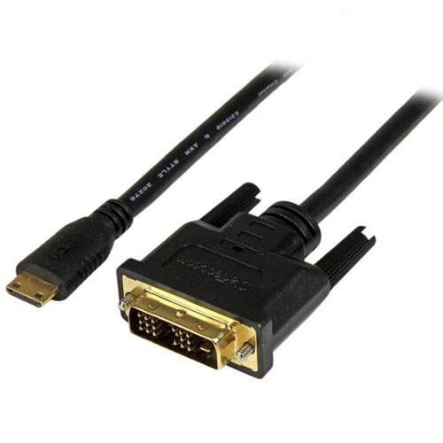 StarTech(スターテック) HDCDVIMM2M ブラック Mini HDMI - DVI-D変換ケーブル 2m