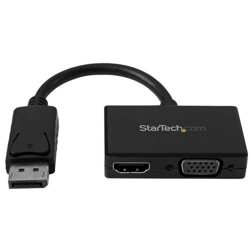 StarTech(スターテック) DP2HDVGA ブラック トラベルAVアダプタ DisplayPort HDMI/ VGA変換アダプタ