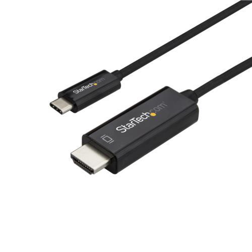StarTech(スターテック) CDP2HD2MBNL ブラック USB-C - HDMIケーブル 4K/60Hz 2m