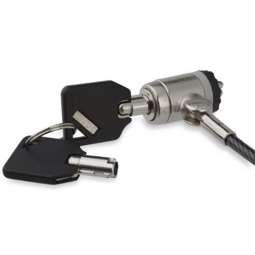 StarTech(スターテック) LTLOCKKEY シルバー&ブラック パソコンセキュリティワイヤーロック 2m シリンダ錠タイプ
