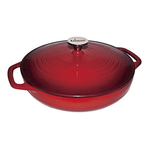 ロッジ(lodge) EC3CC43 レッド エナメルキャセロール