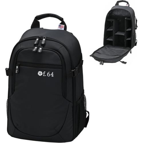 エツミ f.64 VF64RKS-CBK カーボンブラック カメラリュック バックパック 内寸：260×350×100-150mm