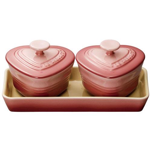 ル・クルーゼ(LE CREUSET) プチ ラムカン ダムール セット 910223-00 ローズクオーツ