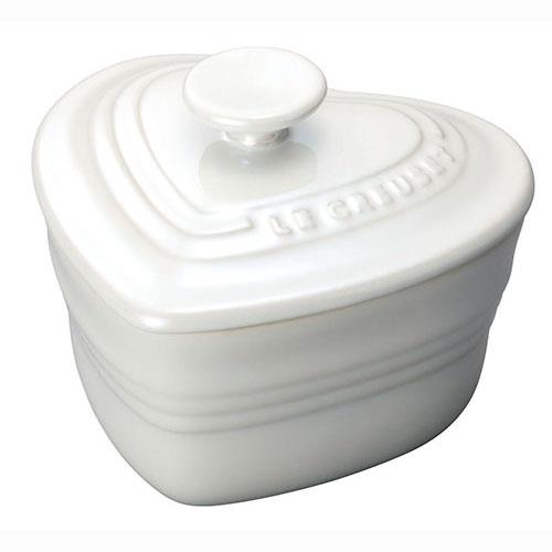 ル・クルーゼ(LE CREUSET) 910031-00 ホワイトラスター ラムカン・ダムール フタ付