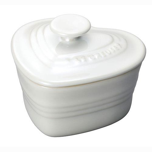 ル・クルーゼ(LE CREUSET) 910031-10 ホワイトラスター ラムカン・ダムールS フタ付