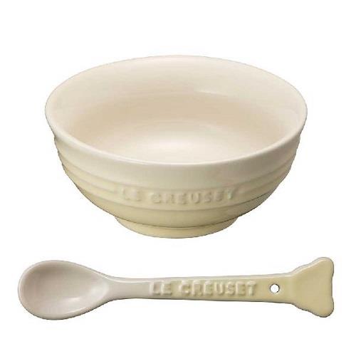 ル・クルーゼ(LE CREUSET) ベビー ボール & スプーン･セット デューン 耐熱 耐冷 電子レンジ オーブン 対応