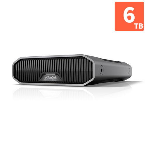 SanDisk Professional SDPHF1A-006T-SBAAD 外付けHDD G-DRIVE 6TB USB 3.2 Gen2 USB3.0