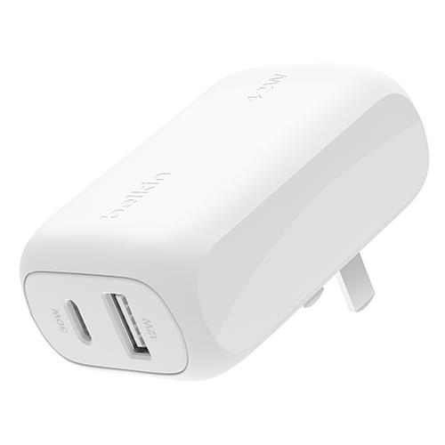BELKIN WCB009DQWHJP ホワイト 2ポート急速充電器 USB-C