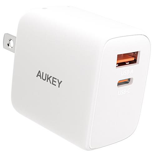 オーキー PA-F4-WT ホワイト Swift Mix 32W USB充電器 USB-A 1ポート/USB-C 1ポート