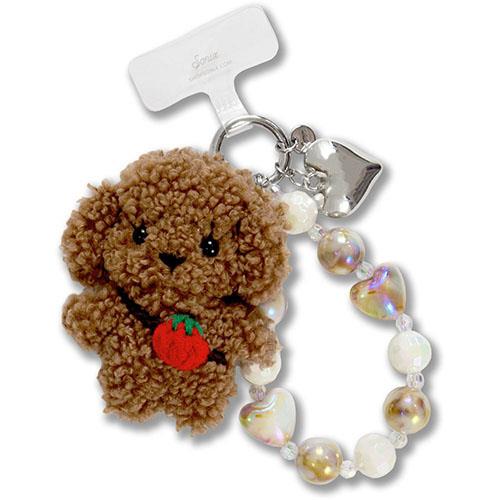 Sonix(ソニックス) PHONE WRISTLET WITH PLUSH ANIMAL PUPPY パピー リストストラップ ぬいぐるみ 5682002A01