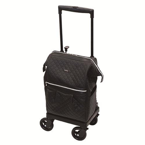 島製作所 メロディスムーズグランデ キルティングブラック 高さ調節5段階 使用時サイズ H68～84×W23.5×D37cm