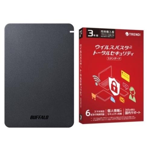 バッファロー(BUFFALO) HD-PGF5.0U3-GBKA 5TB + ウイルスバスター TSS 3年版 同時購入用セット