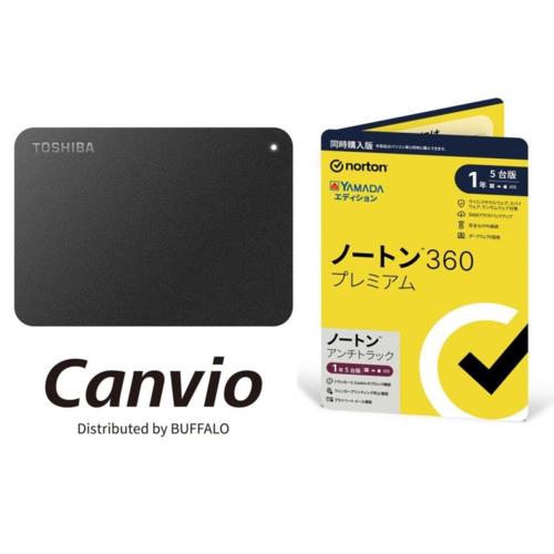 HD-TPA4U3-B 4TB + ノートン 360 プレミアム/ アンチトラック 同時購入 1年5台版 ヤマダエディションセット