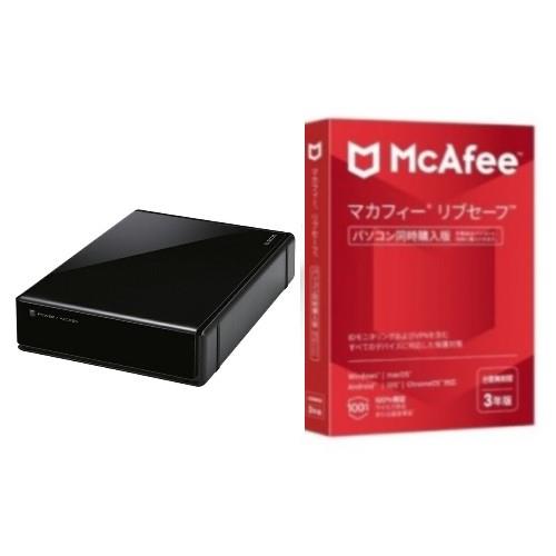 ELD-QEN2060UBK ブラック SeeQVault対応3.5インチ外付けハードディスク 6TB + マカフィー リブセーフ 3年 同時購入版