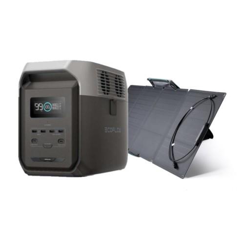 エコフロー(EcoFlow) EcoFlow DELTA 3 1500 EFDELTA1500JP ポータブル電源 1536Wh + EFSOLAR110N 110Wソーラーパネルセット