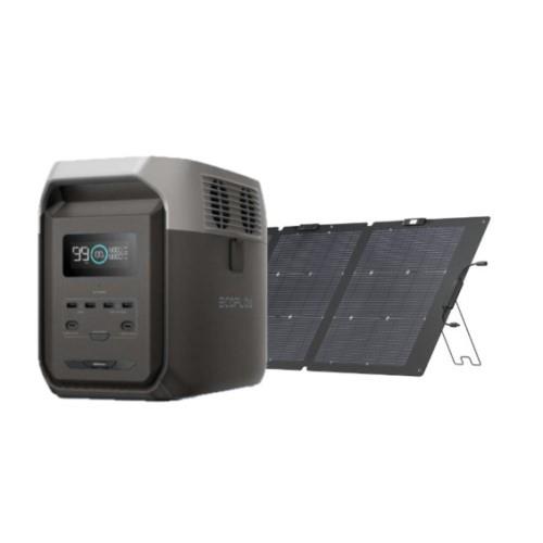 エコフロー(EcoFlow) EcoFlow DELTA 3 1500 EFDELTA1500JP ポータブル電源 1536Wh + EFSOLAR220W-N220W両面ソーラーパネルGen2セット