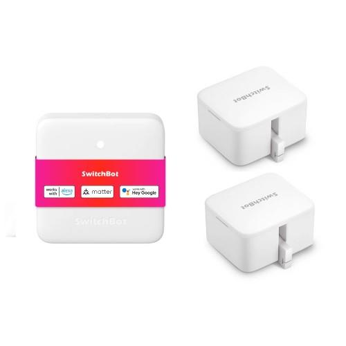SwitchBot(スイッチボット) SwitchBot スイッチボット ハブミニ Matter対応 W0202205 + SWITCHBOT-W-GH ホワイト SwitchBotボット2個セット