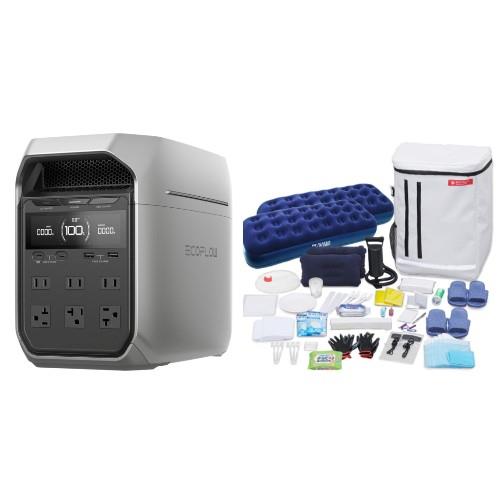エコフロー(EcoFlow) EcoFlow EFDELTA3P-JP DELTA 3 Plus ポータブル電源 1024Wh + アイリスオーヤマ 防災セット 2人用42点 リュック BS242 セット