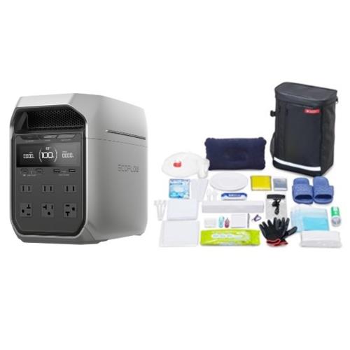 エコフロー(EcoFlow) 4895251630023 DELTA 3 Plus + 防災セット 1人用27点 リュック BS1-27 セット