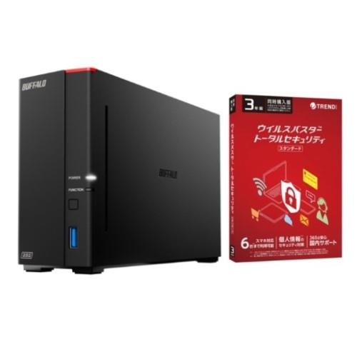 バッファロー(BUFFALO) LS710D0401 LinkStation NAS 1ドライブ 4TB + ウイルスバスター トータルセキュリティ スタンダード 3年版 同時購入用 セット