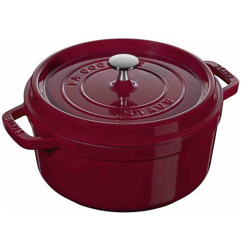 ストウブ(staub) STAUB ストウブ ピコ･ココット ラウンド 20cm 2.2L 限定色ボルドー IH対応 国内正規品 鋳物ホーロー鍋 生涯保証付き
