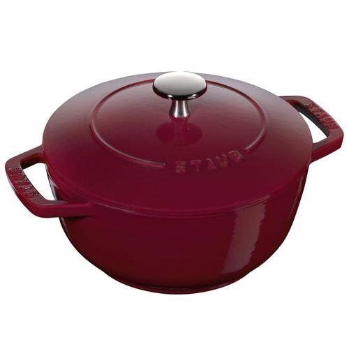ストウブ(staub) STAUB Wa-NABE ワナベ M 18cm 1.66L 限定色ボルドー IH対応 国内正規品 鋳物ホーロー鍋 生涯保証付き