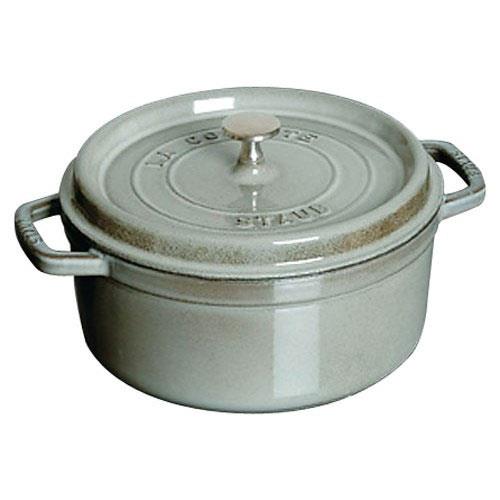 ストウブ(staub) ピコ ココット ラウンド IH対応 両手鍋 10cm 40500-106 グレー