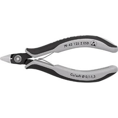 クニペックス(ＫＮＩＰＥＸ) 7942-125ZESD ESD精密エレクトロニッパー 125mm