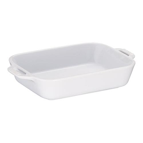 ストウブ(staub) 40508-593 ホワイト レクタンギュラーディッシュ 27cm