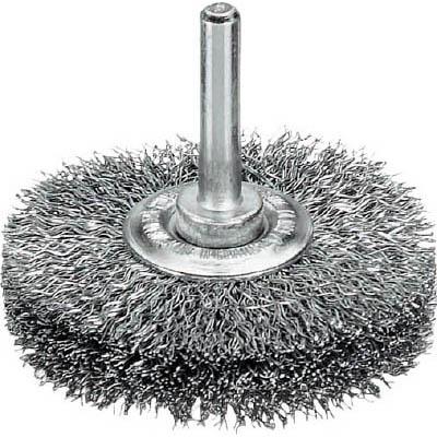 LESSMANN 415142 軸付ホイルブラシ 鋼線 0.2 φ50