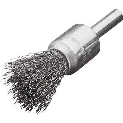 LESSMANN 452361 軸付エンド型ブラシ ステンレス線0.3 Φ17