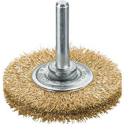 LESSMANN 413542 軸付ホイルブラシ 真鍮線 0.2 φ30