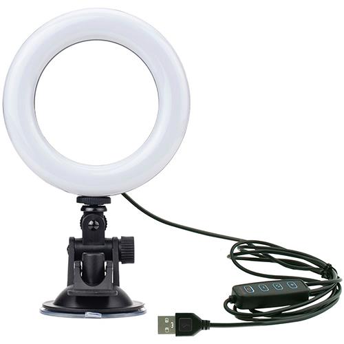 GREEN HOUSE(グリーンハウス) GH-CSL48F-BK ブラック リング型LEDライト