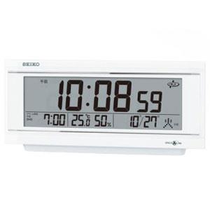セイコー(SEIKO) GP501W 白パール スペースリンク 衛星電波目覚まし時計