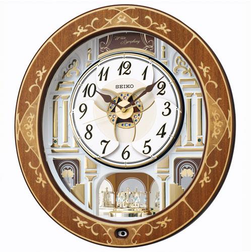 セイコー(SEIKO) RE580B 天然色木地 からくり・アミューズ 電波掛時計
