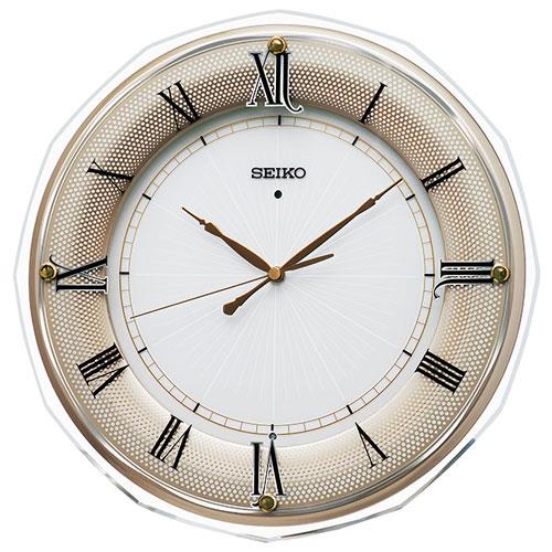 セイコー(SEIKO) KX269G MDF・薄金色パール塗装 光沢仕上げ 電波掛け時計