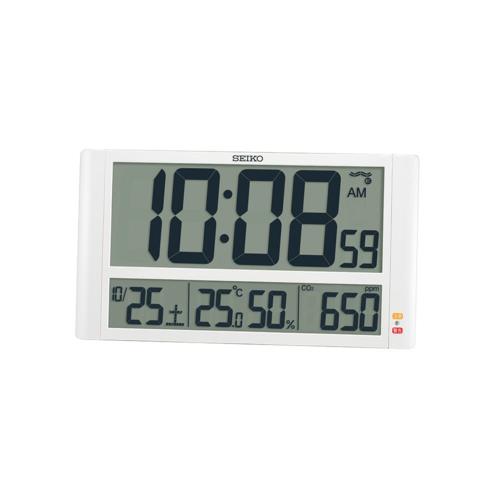セイコー(SEIKO) SQ449W 掛け置兼用 電波掛け時計 CO2センサー搭載