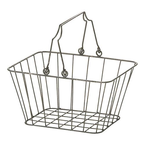 ちどり産業 アンティーク ワイヤー店内カゴ 中 55-64