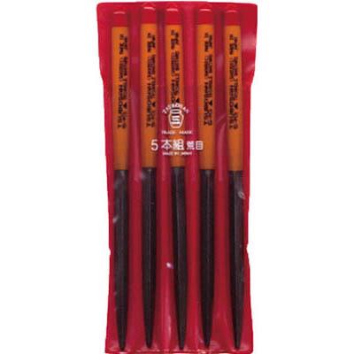 ツボサン SA005-01 組ヤスリ 5本組 三角 荒目