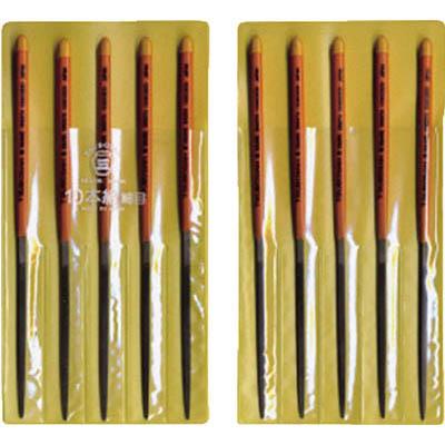 ツボサン KA010-03 組ヤスリ 10本組 角 細目